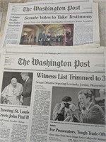 2 Clinton Impeachment / Trial Newspapers