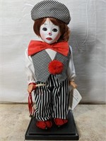 18" Gotz Germany Clown Harlequin Doll