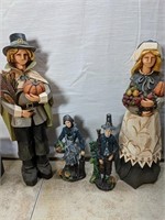 Lot of 4 Pilgrim Figural Statues