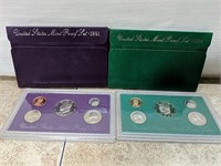 Lot of two US Mint Proof Sets 1991&94