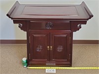 $371 Rosewood Chinese Altar Cabinet (No Ship)
