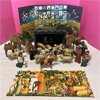 Old German Nativity Set