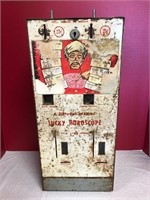 Vintage Coin Op Lucky Horoscope Machine