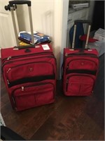Pair of Red Luggage