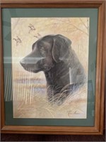 Black Lab print