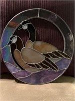 Stained Glass Geese Hanging