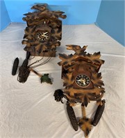 Two Vintage Coo Coo Clocks