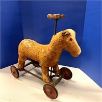 Antique Riding horse on Wheels