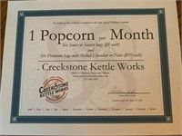 Popcorn a Month for a Year