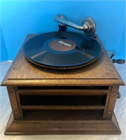 Antique Oak Columbia Graphophone