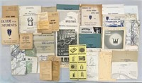 Vintage Military Course Booklets & Maps