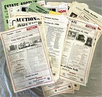 Cool Collection of 1980's 1990's Auction Flyers