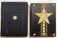 Two Vintage Big Illio U of I  Yearbooks