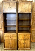 Pr. of Matching Bookcases or Curio Cabinets