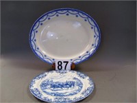 Large Platters     Blue / White