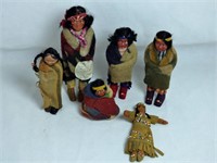 Antique Skookum Bully Good Indian Dolls