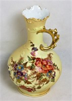Antique Rudolstadt Handled Vase/ Ewer