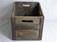 Vintage Bowman Wooden Milk Crate