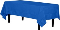 12-Pack Premium Plastic Tablecloth 54in. x 108in