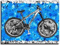 lue Bike Canvas Painting