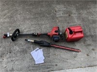 Toro Gas Powered Hedge Trimmer and Gas Container