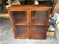 Wooden Cabinet with Glass Doors from England