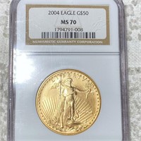 2004 $50 Gold Eagle NGC - MS70 1Oz