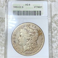 1889-CC Morgan Silver Dollar ANACS - VG8