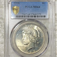 1926 Silver Peace Dollar PCGS - MS64