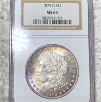 1879-O Morgan Silver Dollar NGC - MS63