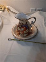 Enesco pitcher and bowl