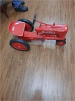 Vintage Farmall H pedal tractor with wagon A1