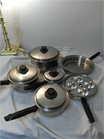 Set of Weston pots and pans