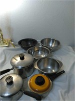Pots and pans and bowls