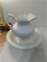 Vintage severs pitcher and bowl