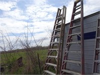 (2) Werner 12-foot Fiberglass Ladders