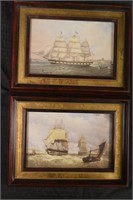 Pair of Framed Ship Prints