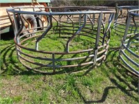 8-Foot Galvanized Hay Ring Feeder