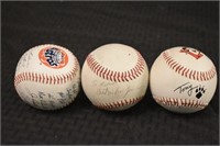 Autographed Baseball & 2 Astros Baseballs