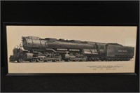 Framed "Challenger" Locomotive Print Alvin Staufer