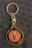 Marine Corps Challenge Coin Key Chain