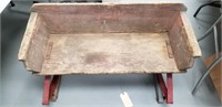 Vintage Wooden Wagon Buggy Seat