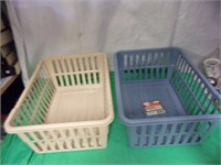 2 Plastic Baskets