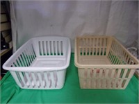 2 Plastic Baskets