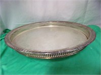 Silver Colored Tray w/ Base