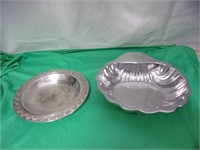 2 Silver Colored Bowls