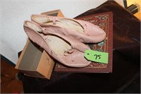 LOT OF VINTAGE DANCE SHOES AND NEW JOURNEL