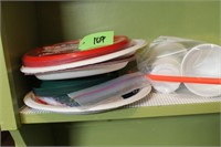 LARGE LOT OF PAPER PLATES & CUPS