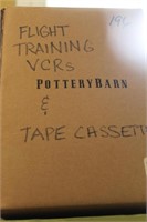 FLIGHT TRAINING VHS & CASSETTE TAPES LOT
