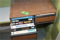 LOT OF VHS TAPES & CASE